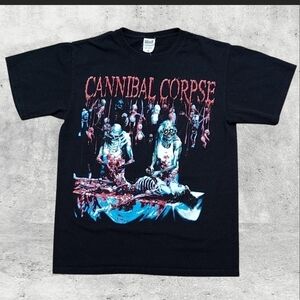 Vintage 2002 Cannibal Corpse Band T-Shirt M Anvil Double Sided Death Metal